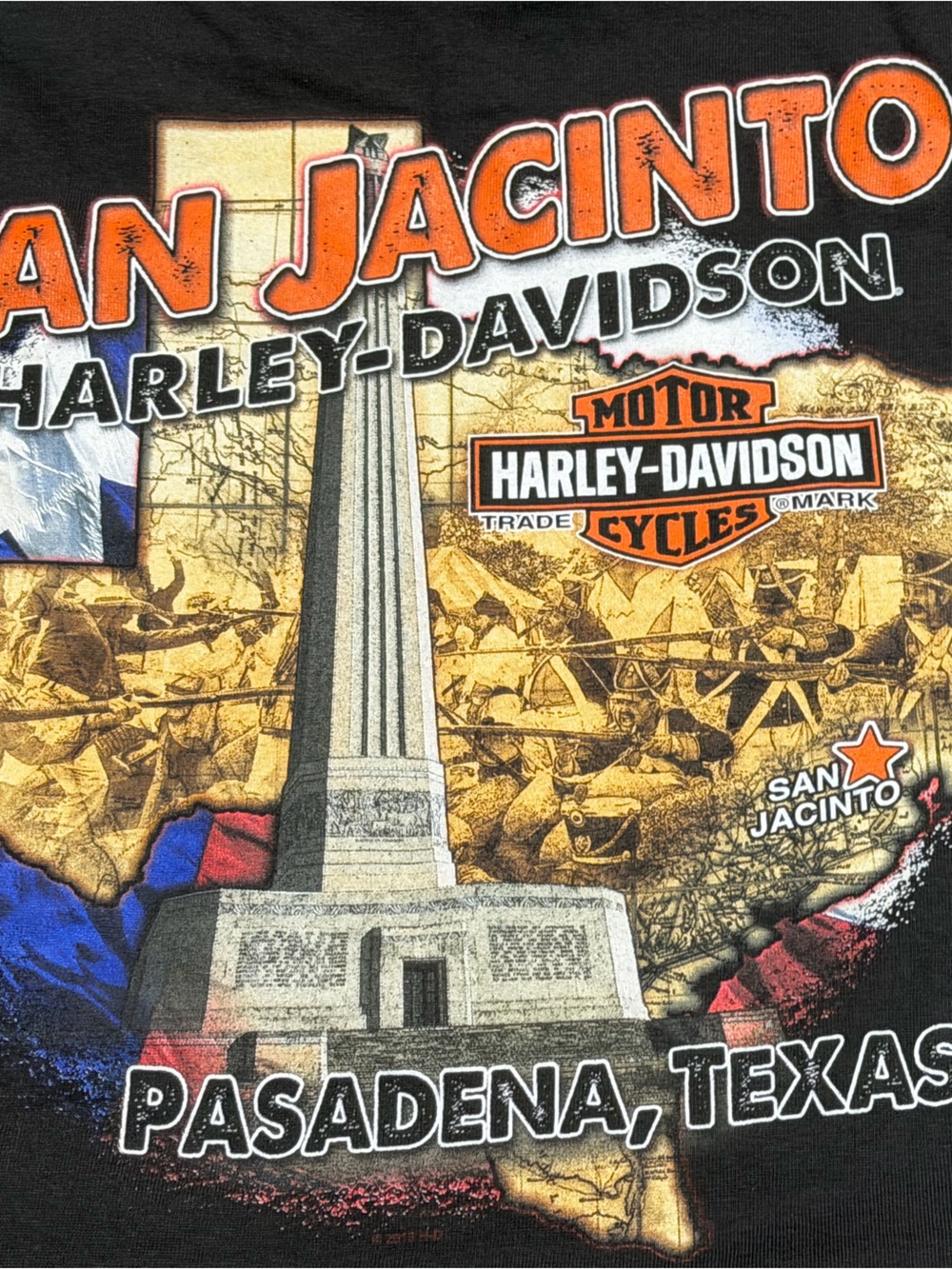 Harley-Davidson Motorcycles Texas Biker Crewneck Men's Tshirt - Picture 5 of 7